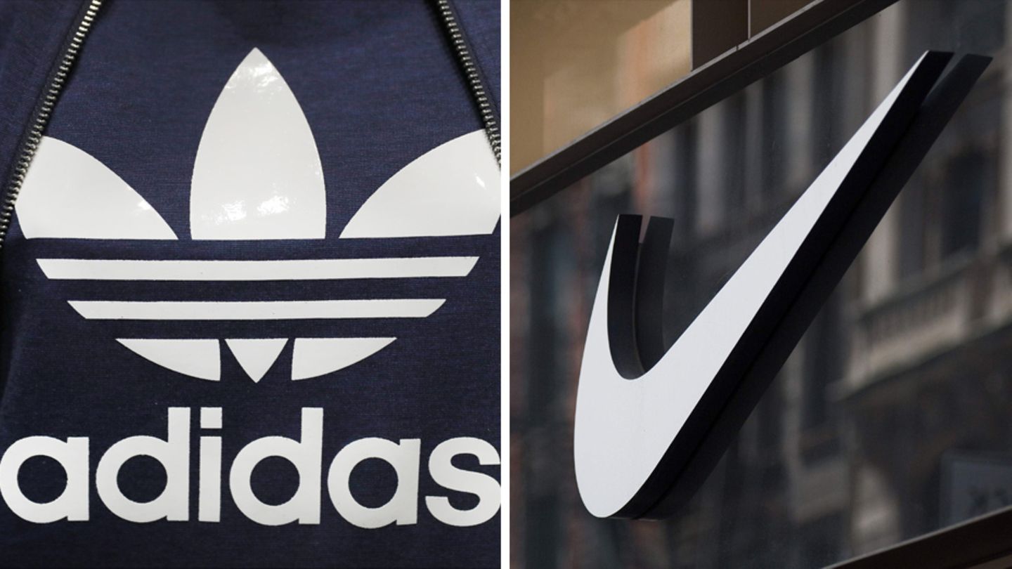Logos von Adidas und Nike
