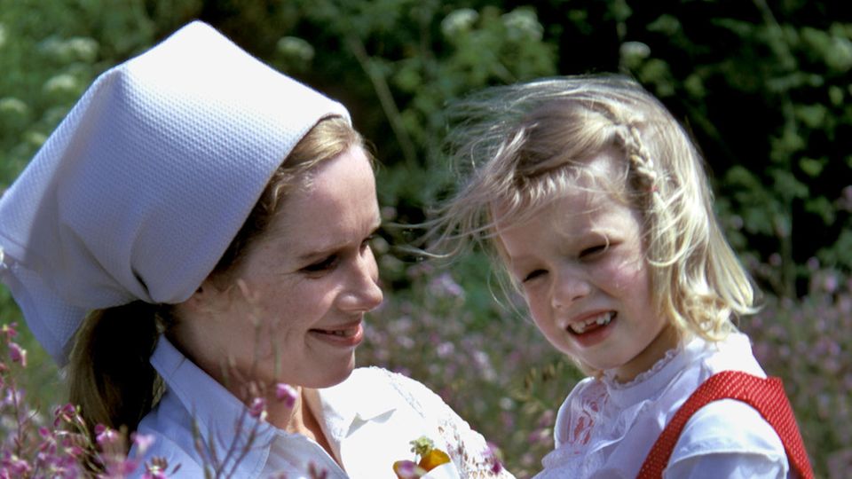 Linn Ullmann mit ihrer Mutter, 1973