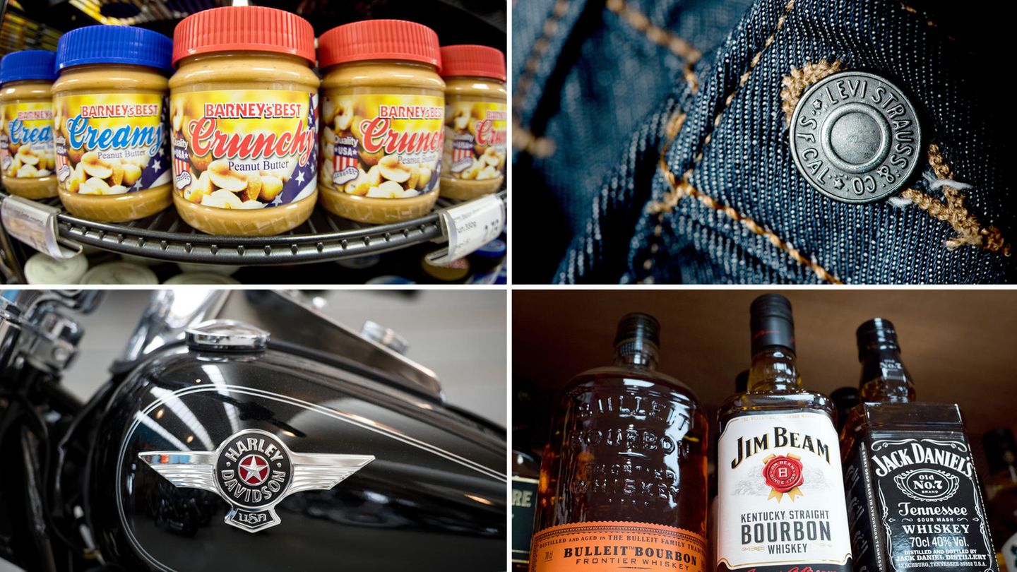 Erdnuss-Butter, Jeans, Motorräder, Whiskey - Kandidaten für Gegenzölle im Handelsstreit der EU mit den USA