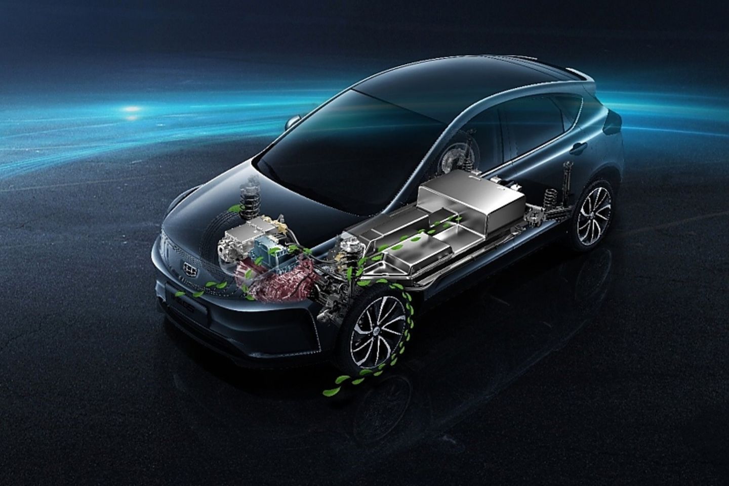 Geely Emgrand GSE 2018 - allein die Vorderachse wird angetrieben
