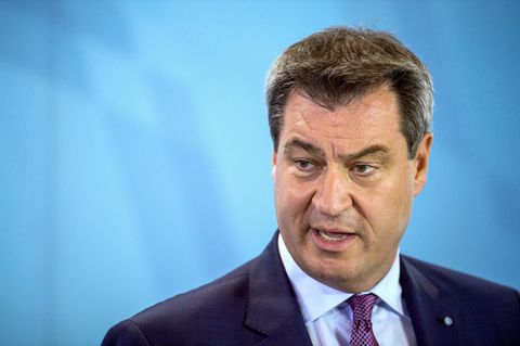 Bayerns Ministerpräsident Markus Söder - Er bleibt im Asylstreit zwischen CSU und CDU hart