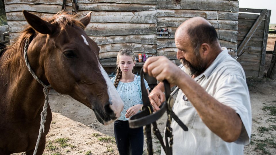 Szentendre in Ungarn: Tochter Zoë verbringt lieber Zeit mit Reitlehrer Szilárd und seinen Pferden Tochter Zoë verbringt lieber Zeit mit Reitlehrer Szilárd und seinen Pferden