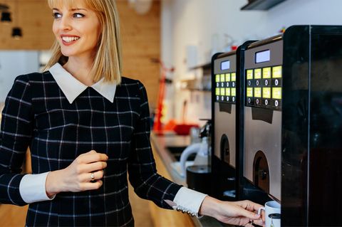 Gratis-Kaffee im Büro als Motivationshilfe