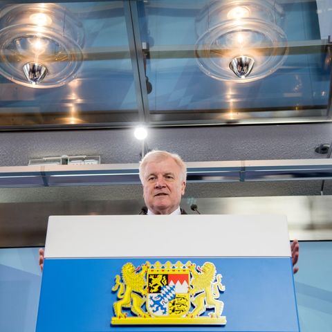CSU-Chef Horst Seehofer, damals noch bayerischer Ministerpräsident, Mitte März in der Staatskanzlei in München