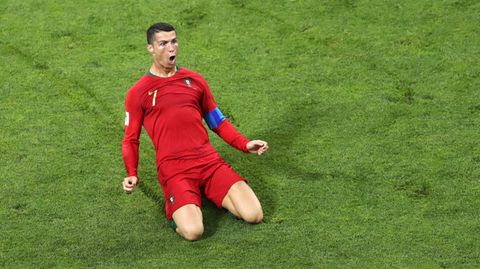 Cristiano Ronaldo traf beim WM-Auftakt von Portugal und Spanien gleich dreifach
