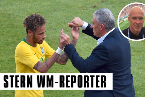 Neymar und Brasiliens Nationaltrainer Tite