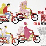 Das Moped für die netten Leute - so wurde die Super Cup in den USA zum Erfolg.