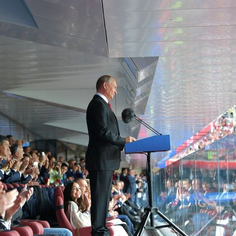 Wladimir Putin bei der Eröffnungsfeier der WM in Russland