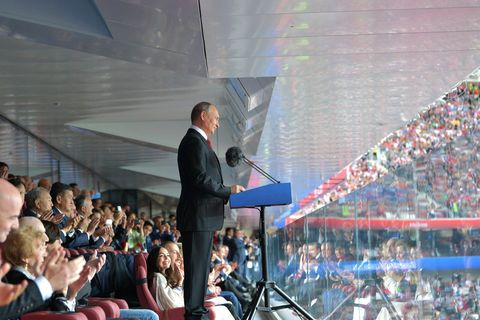 Wladimir Putin bei der Eröffnungsfeier der WM in Russland