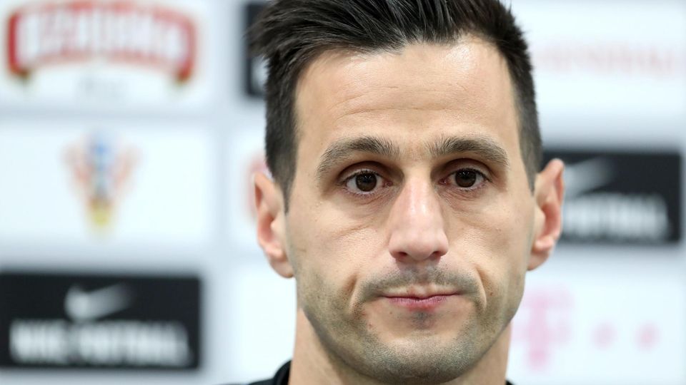 WM 2018 kompakt: Nikola Kalinic WM 2018: Nikola Kalinic während einer Pressekonferenz