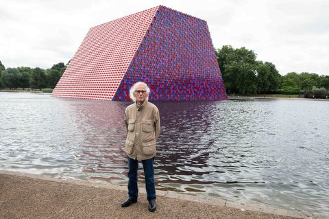 Christos "The Mastaba" im Londoner Hyde Park
