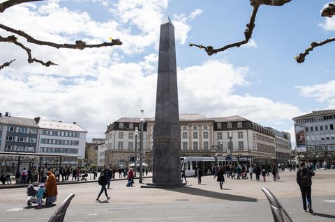 documenta-Kunstwerk "Obelisk" in Kassel