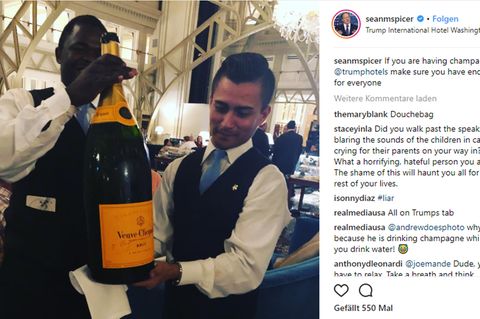 Event im Trump-Hotel: An der Grenze weinen die Kinder. Trump trinkt Champagner mit reichen Freunden