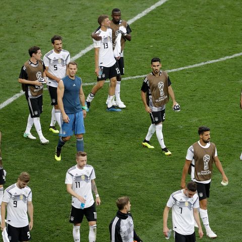 Deutsche Spieler nach Niederlage gegen Mexiko