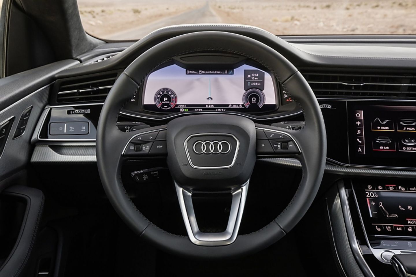 Audi Q8 55 TFSI Quattro - die Instrumente sind im Vergleich zu A4, A5, A6 und Co. allzu beliebig