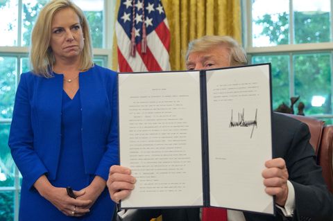 Donald Trump Kirstjen Nielsen