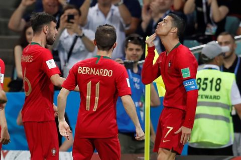 Cristiano Ronaldo und sein Ziegenbart-Jubel
