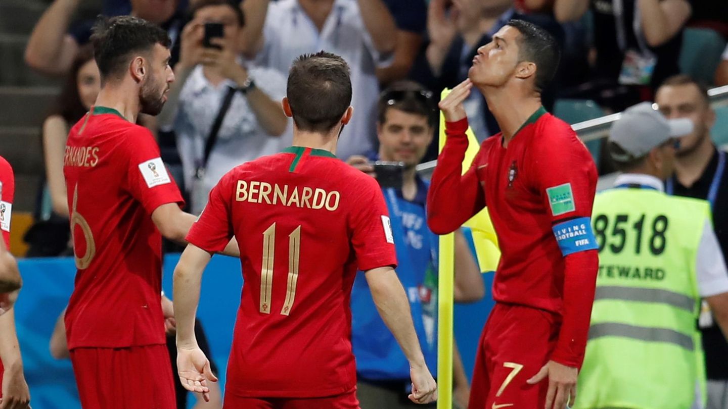 Cristiano Ronaldo und sein Ziegenbart-Jubel