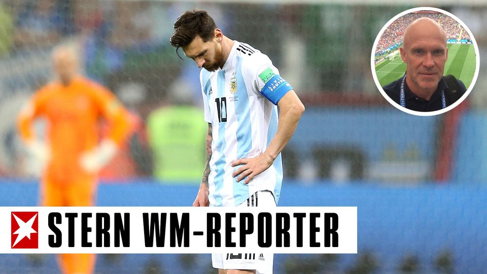 Superstar mit hängendem Kopf: Lionel Messi nach der Niederlage des Vizeweltmeisters Argentinien gegen Kroatien