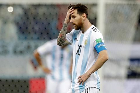 Lionel Messi konsterniert - mit Argentinien wird er wohl keinen Titel mehr gewinnen