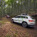 Waldwege gehörten auch zum Skoda Euro Trek 2018