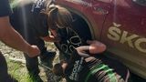 Reifenwechsel gab es reichlich beim Skoda Euro Trek 2018