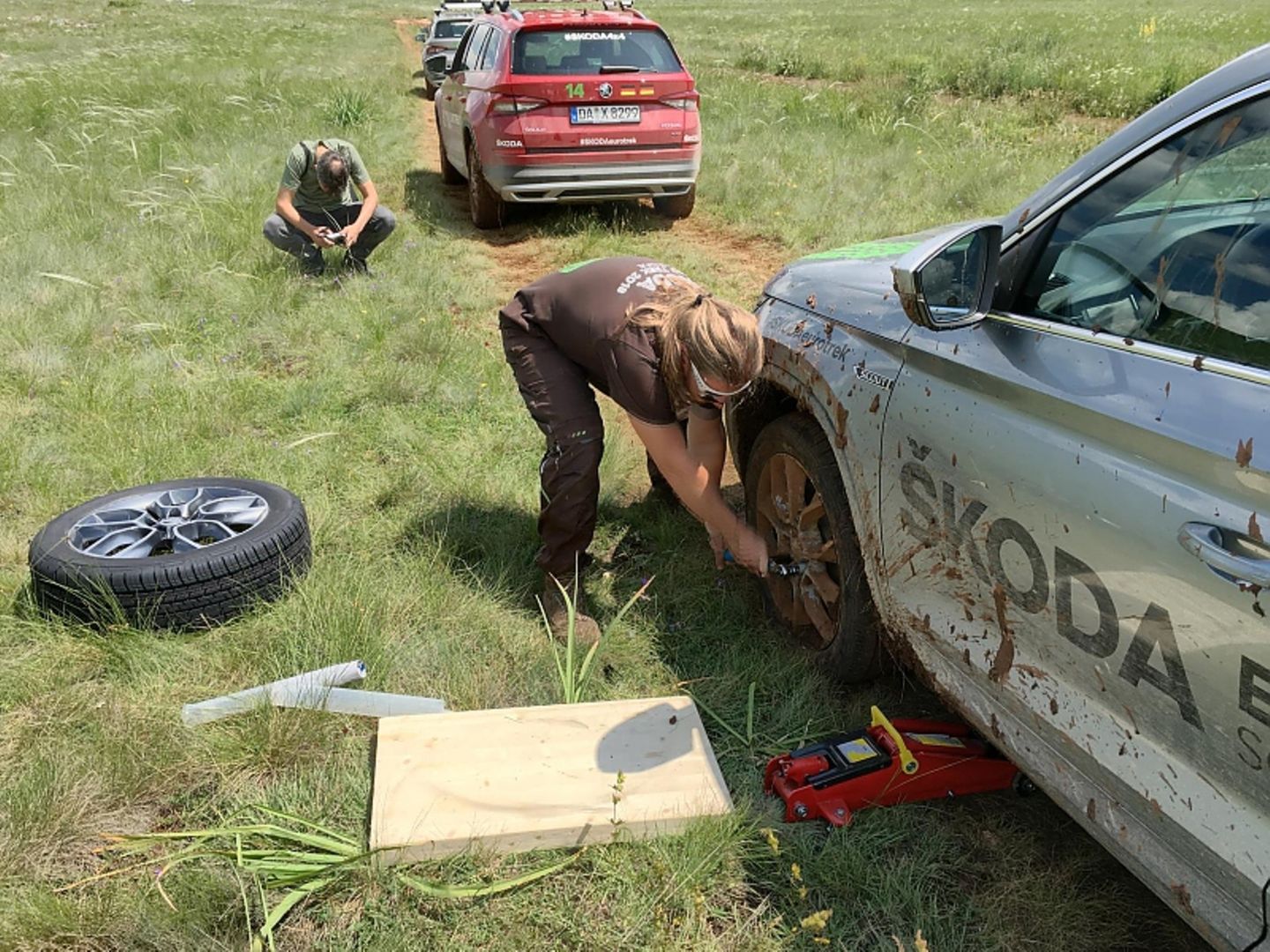Reifenpanne beim Skoda Euro Trek 2018 - nicht die einzige