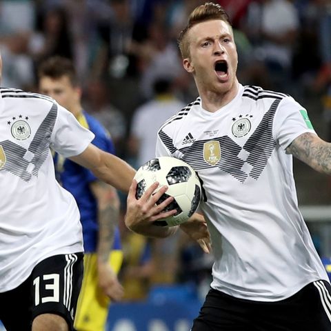 Marco Reus nach dem 1:0 gegen Schweden
