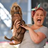 Heather Wilson mit ihrem Hund Himisaboo