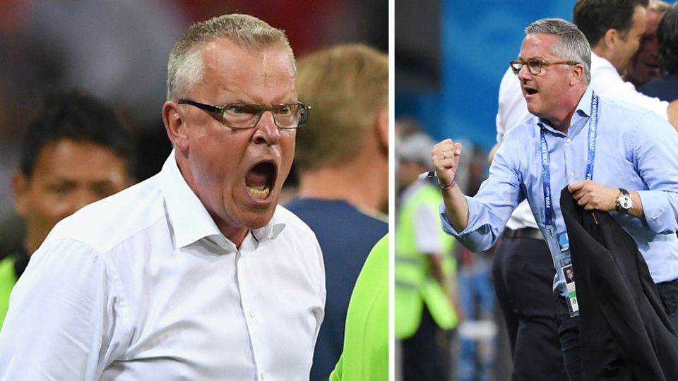 Nach Gerangel am Spielfeldrand: Zwischen dem schwedischen Nationalcoach Janne Andersson und Mitgliedern aus dem deutschen Betreuerstab ist es zu einem unschönen Gerangel gekommen. Zwischen dem schwedischen Nationalcoach Janne Andersson und Mitgliedern aus dem deutschen Betreuerstab ist es zu einem unschönen Gerangel gekommen.