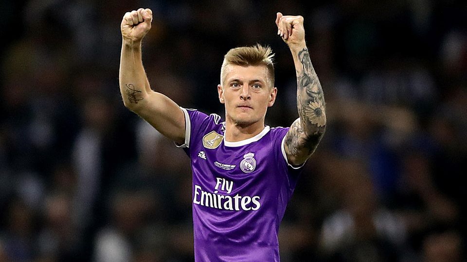 Toni Kroos beim Finale der Champions League 2018: Hier gewinnt er zum vierten Mal den Titel.