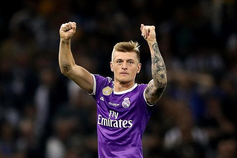 Toni Kroos beim Finale der Champions League 2018: Hier gewinnt er zum vierten Mal den Titel.