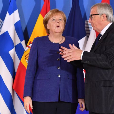 Angela Merkel Juncker
