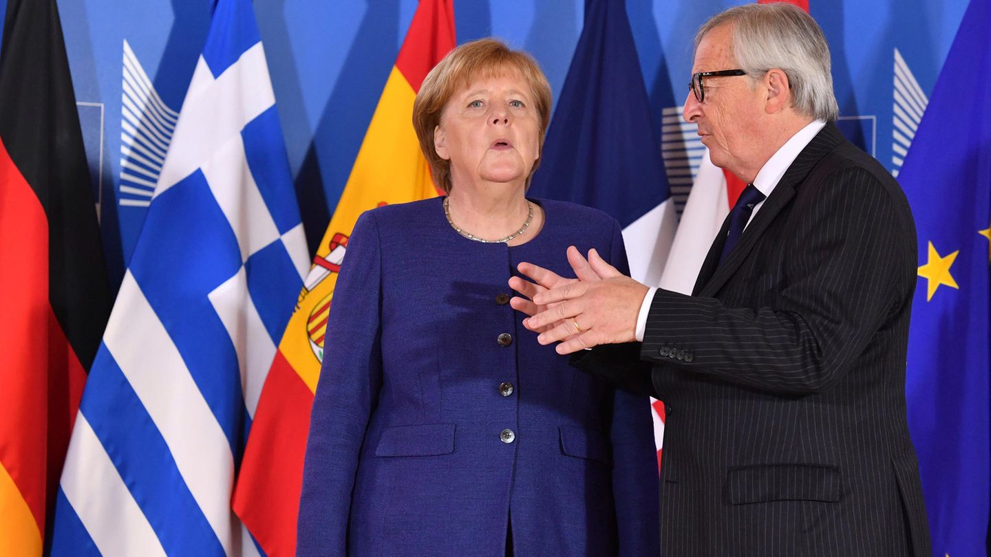 Angela Merkel Juncker
