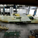 Der Rumpf dieser AN-225 ist fast fertiggestellt.