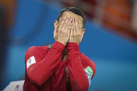 Cristiano Ronaldo nach seinem verschossenen Elfmeter