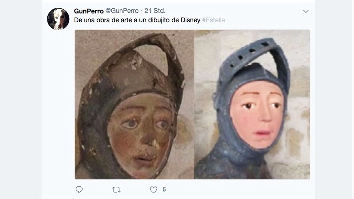 Die Restauration einer Heiligenfigur im spanischen Estrella könnte nun rechtliche Konsequenzen haben – so schlecht ist das Ergebnis