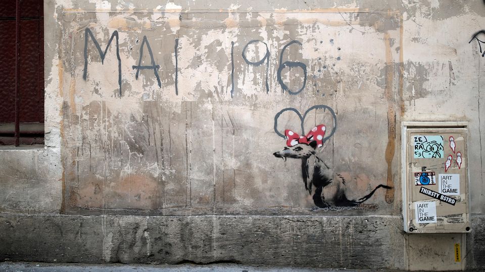 Banksy in Paris Ob die neue Street-Art tatsächlich von Banksy stammt?