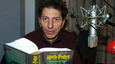 Rufus Beck bei der Aufnahme zum "Harry Potter"-Hörbuch