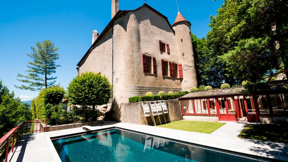 Das Schloss "Chateau de Bavois" in der Schweiz Das Schloss "Chateau de Bavois" in der Schweiz