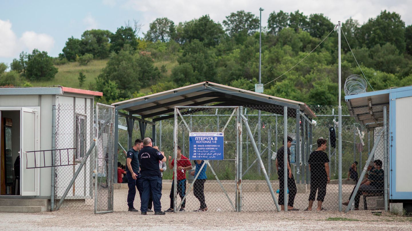 Das Erstaufnahmelager Fylakio bei Orestiada in Nordgriechenland an der Grenze zur Türkei