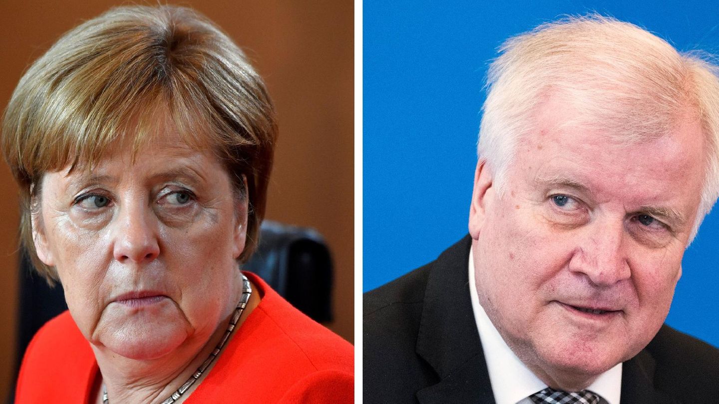 Asylstreit zwischen Bundeskanzlerin Angela Merkel (CDU) und Innenminister Horst Seehofer (CSU)