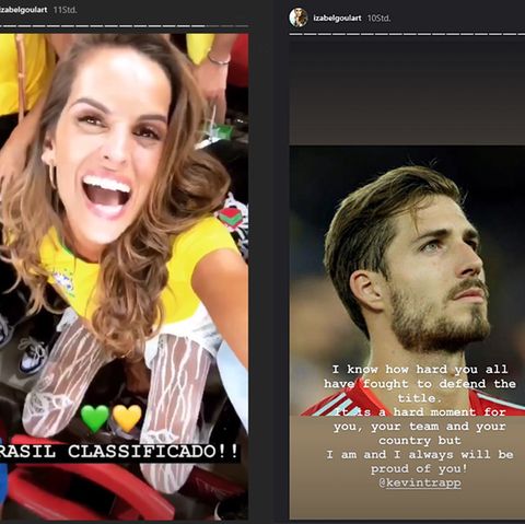 Izabel Goulart freut über das Weiterkommen der brasilianischen Mannschaft und findet tröstende Worte für ihren Freund Kevin Trapp