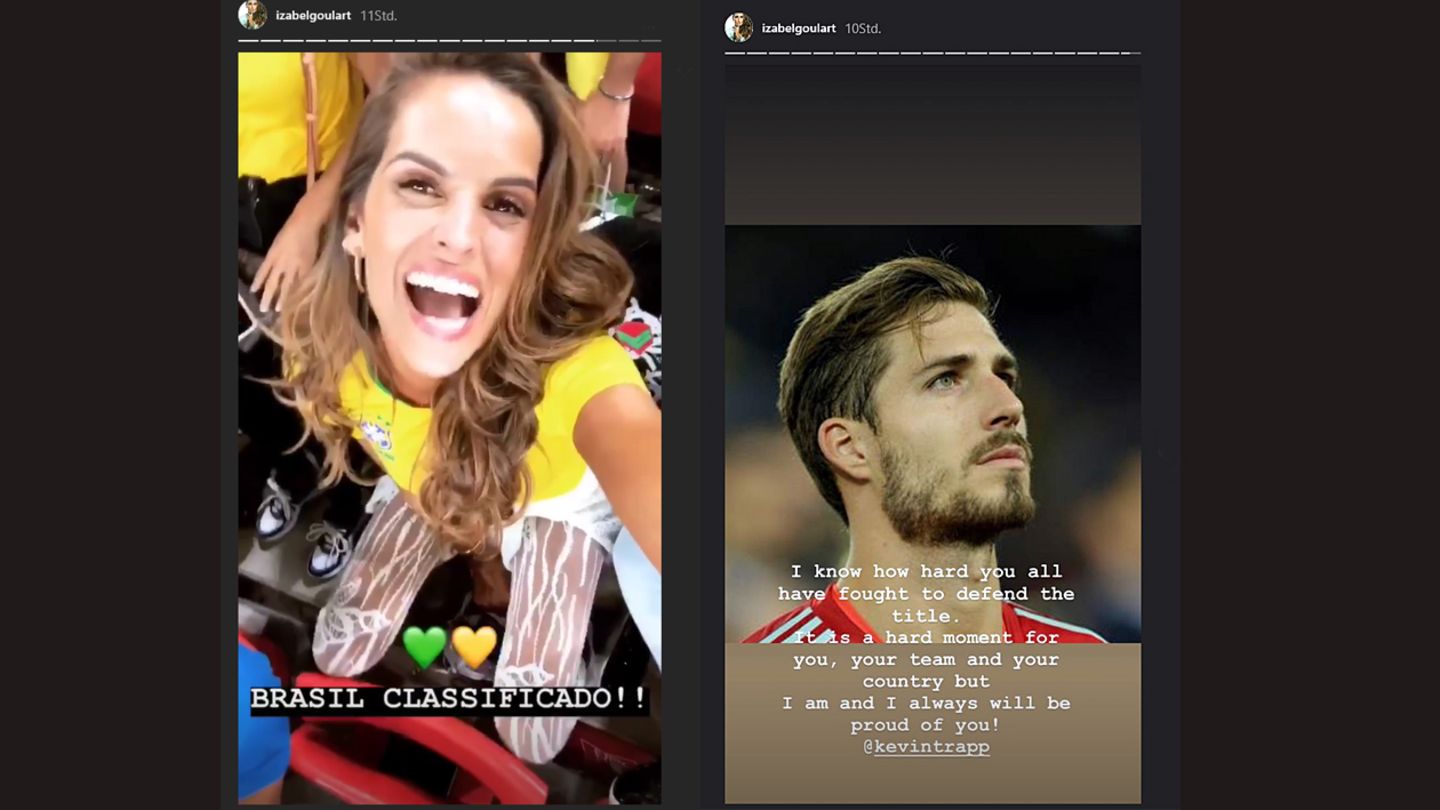 Sie Feiert Er Trauert Was Die Wm Fur Izabel Goulart Und Kevin Trapp Bedeutet Stern De