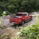 Auf die Pritsche passt locker eine Euro-Palette