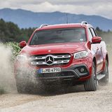 Der Mercedes X 350 d 4 Matic hat einen permanenten Allradantrieb