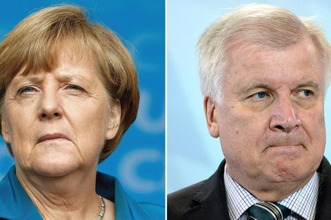 Tischtuch zwischen Angela Merkel und Horst Seehofer sowie CDU und CSU zerschnitten - stern-Leserumfrage