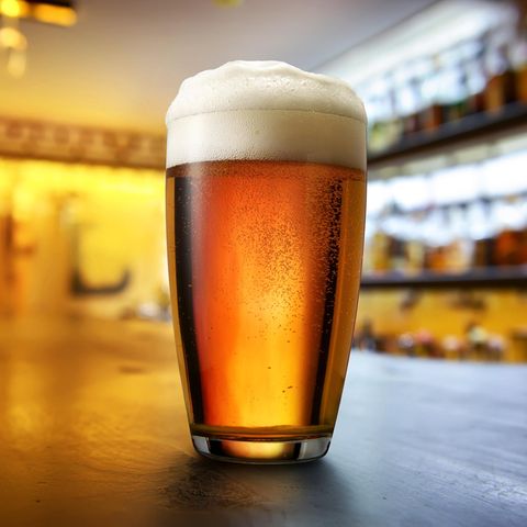 Ein volles Bierglas