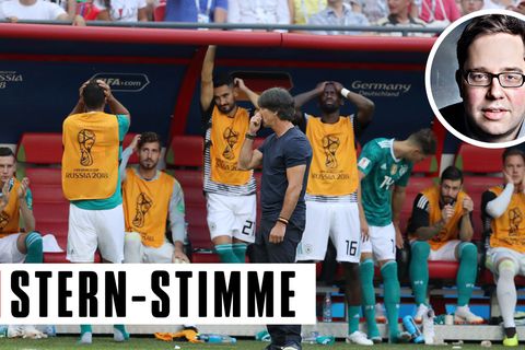 Die deutsche Bank konnte es nicht fassen, dass der DFB-Elf kein Treffer gegen Südkorea gelang
