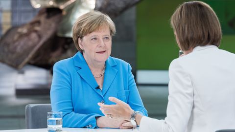 Angela Merkel im ZDF-Sommerinterview